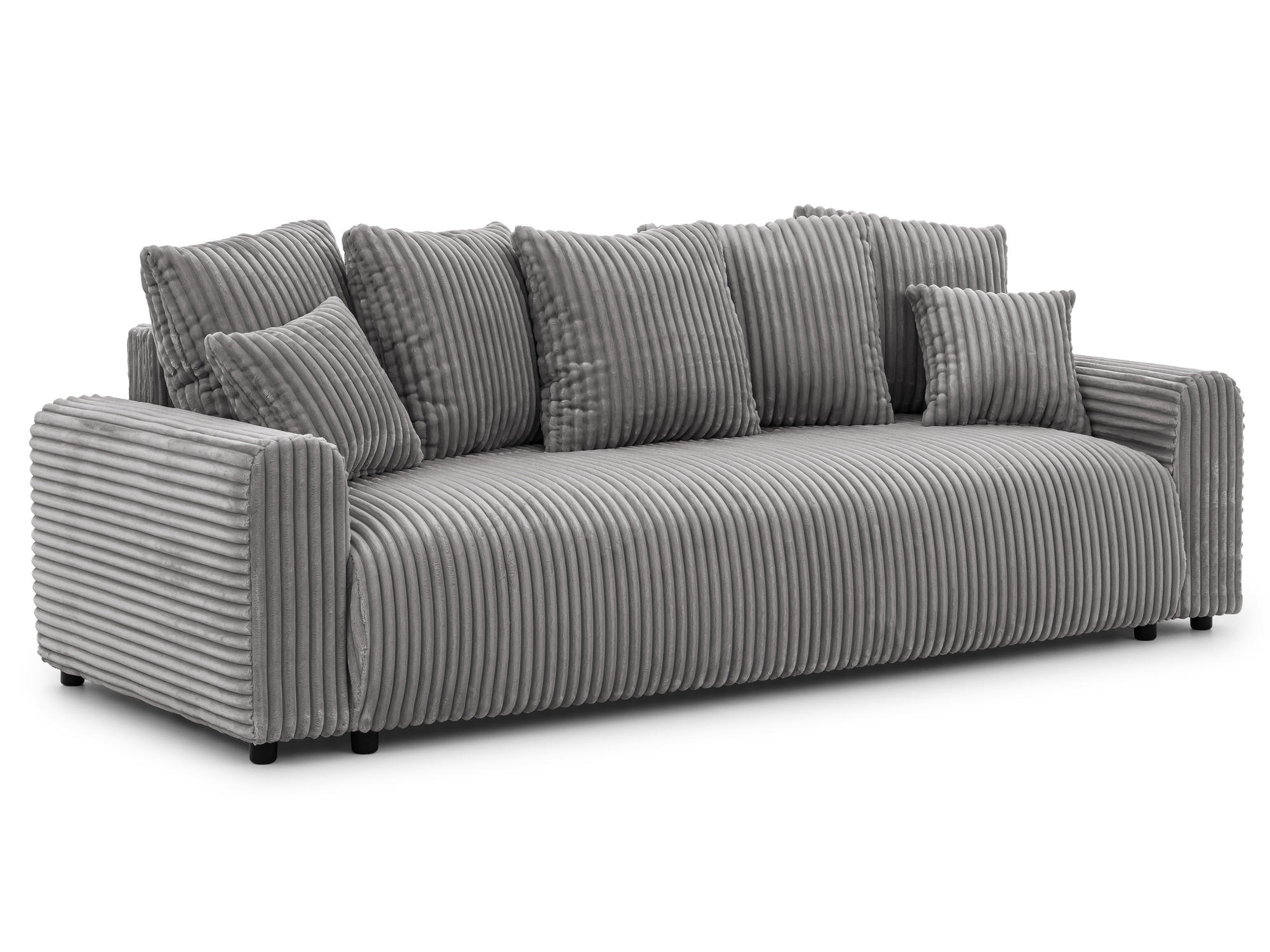 S-Style Schlafsofa Grau 239x88x98 cm
