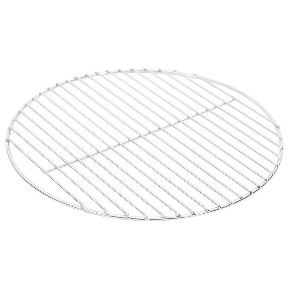 GRILLROST Rund Ø40 Cm 304 Edelstahl - Silberfarben, Metall (40/40cm) - vidaXL