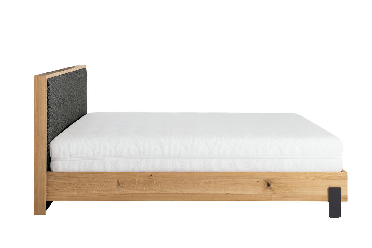 POLSTERBETT mit Matratze PRATO, Braun, 140x200 cm - Braun, Textil (140/200cm) - KS Home Concept