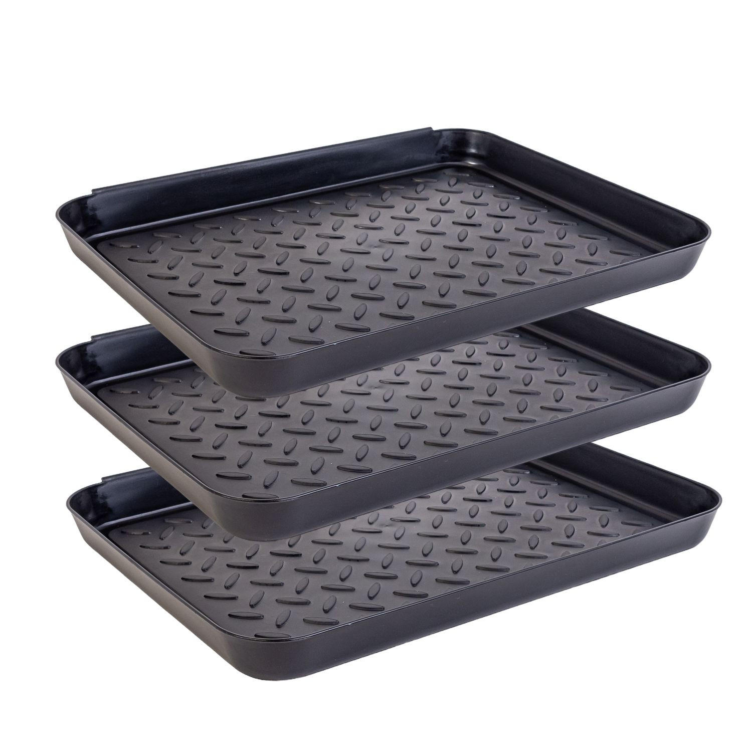 Intirilife Schuhablage Schwarz 27.5x4.5x35 cm