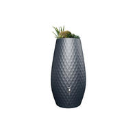 2IN1 Regentonne 230 L, graphite grey mit integrierter Pflanzschale - Grau, Kunststoff (53/118/65cm) - GARANTIA