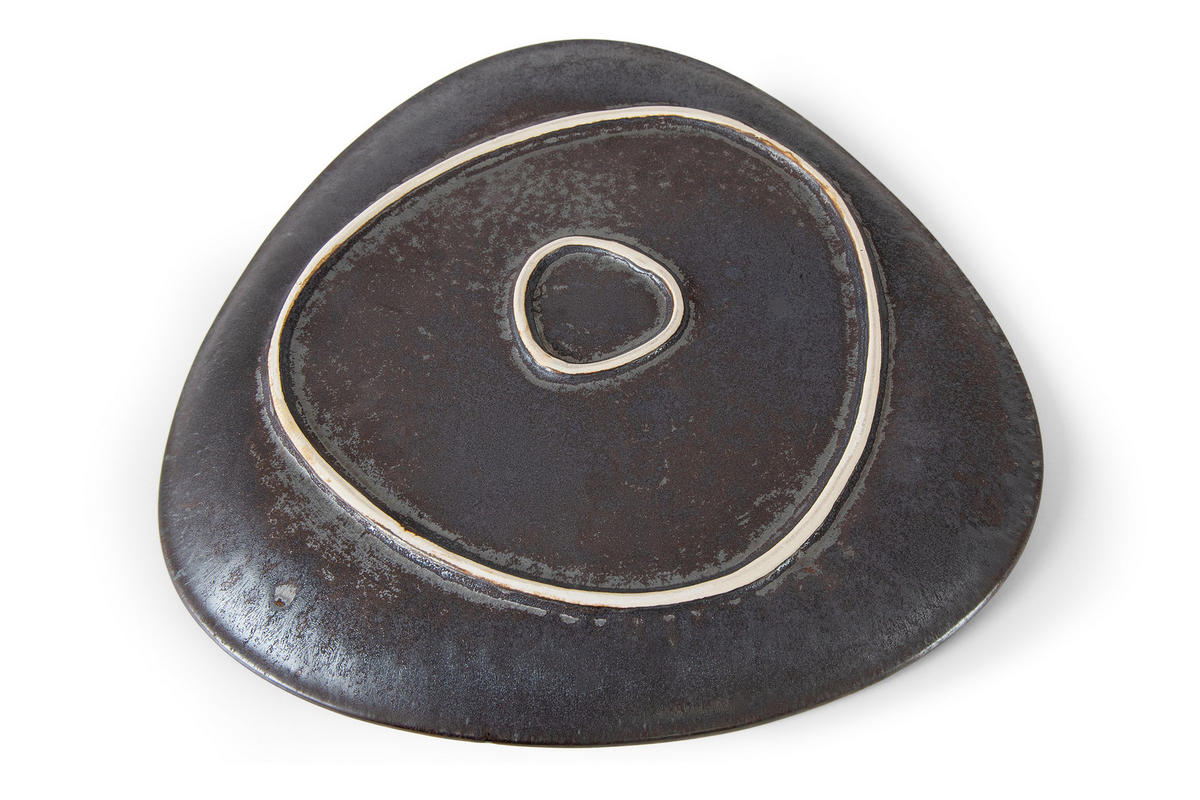 FLACHER TELLER PRIMA, Rot - Rot, Keramik (36/37/3cm) - KONSIMO®