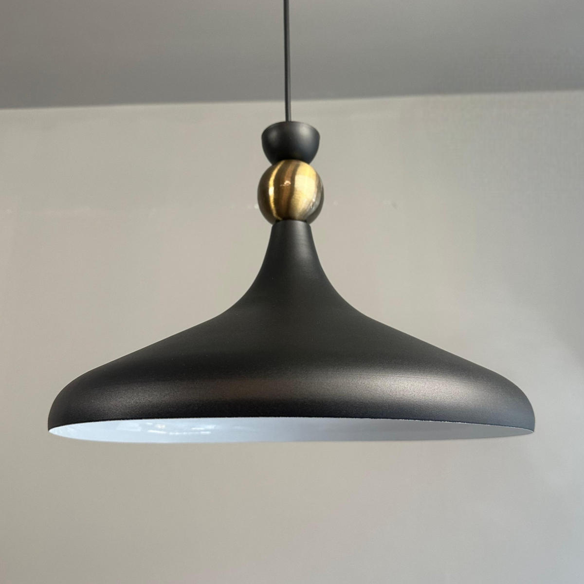 PENDELLEUCHTE Umbrix - Schwarz, Metall (35/35/25cm) - Bamyum