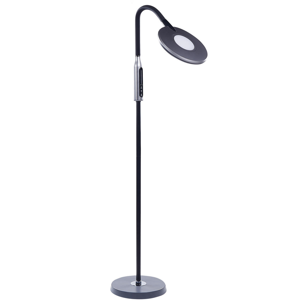 FLURLAMPE Cassiopeia 42/27/148 cm - Schwarz, Kunststoff (27/27/148cm) - Beliani