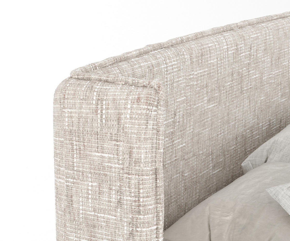 BOXBETT Monpelli Creme 140/200 cm im Webstoff - Creme/Naturfarben, Holz/Holzwerkstoff (140/200cm) - Maison de Reve