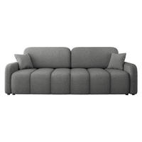 SCHLAFSOFA Carlos Boucle - Schwarz/Grau, Holz/Kunststoff (236/90/114cm) - MIRJAN24