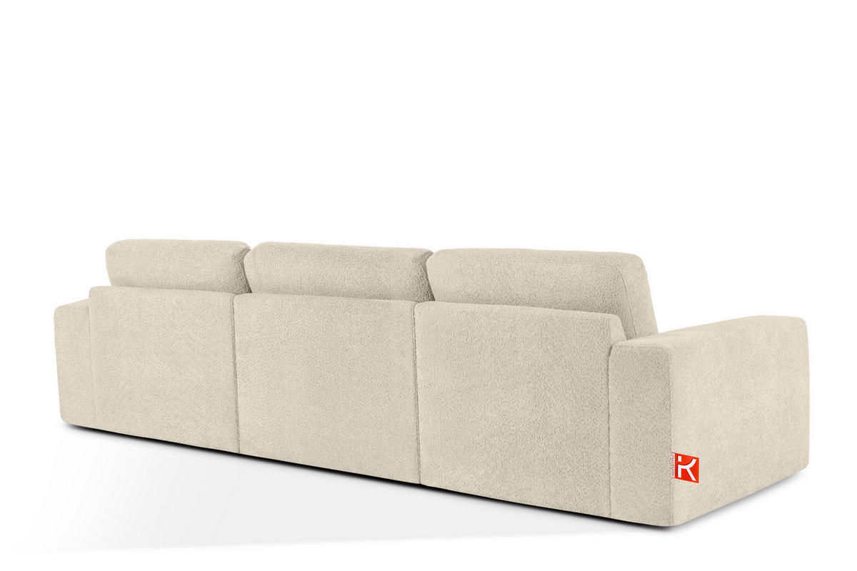 3-SITZER SOFA ZUCCO, Hellbeige - Hellbraun, Holz/Holzwerkstoff (292/85/100cm) - KONSIMO®