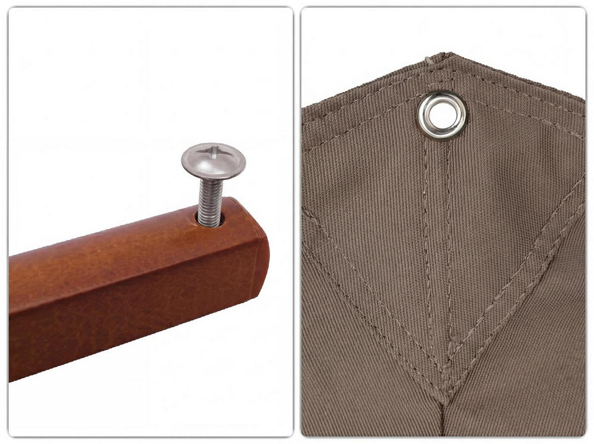 SCHIRMBEZUG C57B taupe - Taupe, Textil (300/300cm) - MCW