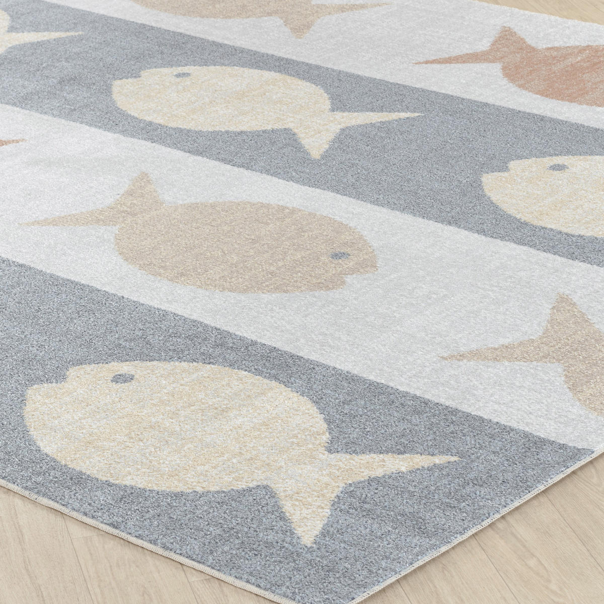 KINDERTEPPICH Maschinenwaschbar 120x170 cm Mehrfarbig - Multicolor, Naturmaterialien/Textil (120/170cm) - LIVABLISS