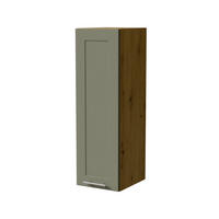 HÄNGESCHRANK Oslo W4/30 Eiche Artisan / Reed Green Matt 30 / 32,5 / 96cm - Eiche Artisan/Grün, Holz/Holzwerkstoff (30/96/32.5cm) - Feldmann-Wohnen