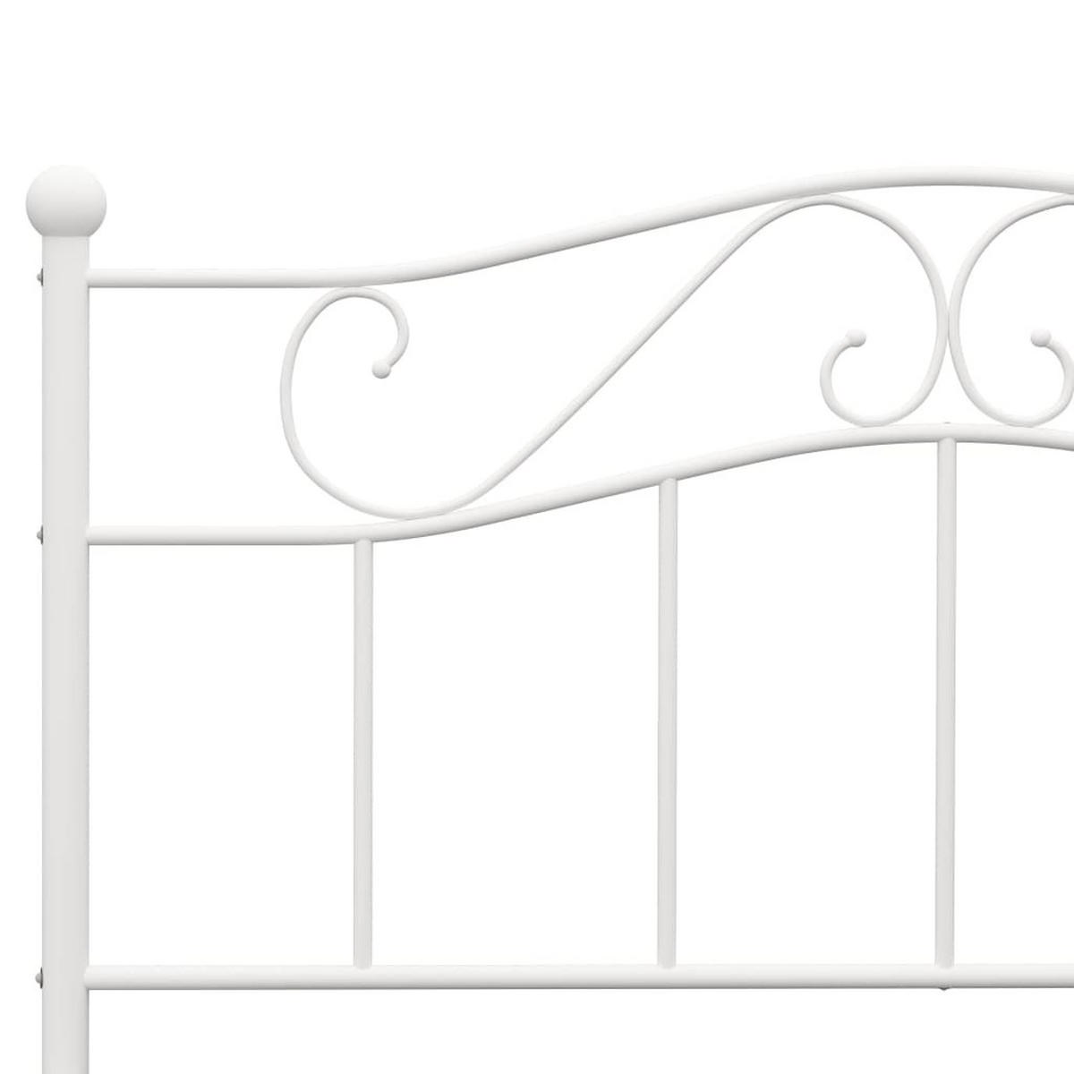 METALLBETT Haywood 147.5/208 cm - Weiß, Metall (140/200cm) - Nettlife