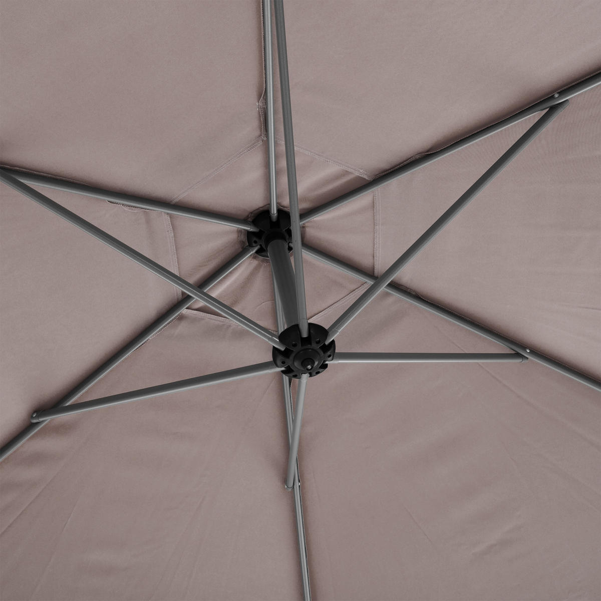 GARTENSCHIRM Manoa 300 cm - Taupe, Metall (292/306cm)