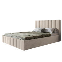 BETT 180x200 - Polsterbett mit Bettkasten und Holzrahmen - Modern Betten - Weicher Jasminstoff - Kollektion Toledo - Beige - Beige, Holz/Textil (180/200cm) - Alpi-Möbel