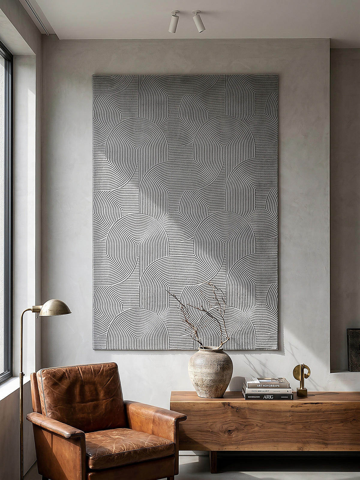 KURZFLORTEPPICH Antirutsch Geometrisch DALAR Polypropylen Grau 300 x 400 cm - Grau, Textil (300/400cm) - KADIMA DESIGN