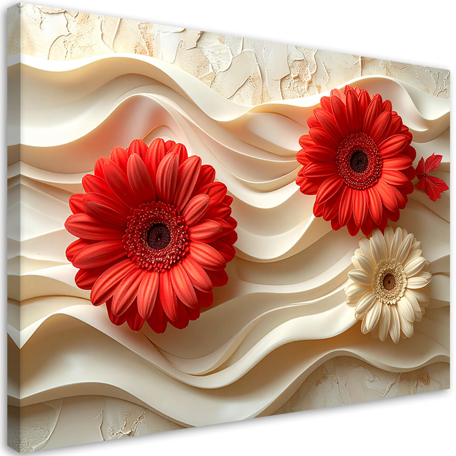 Feeby Leinwandbild, Rot 30x20 cm