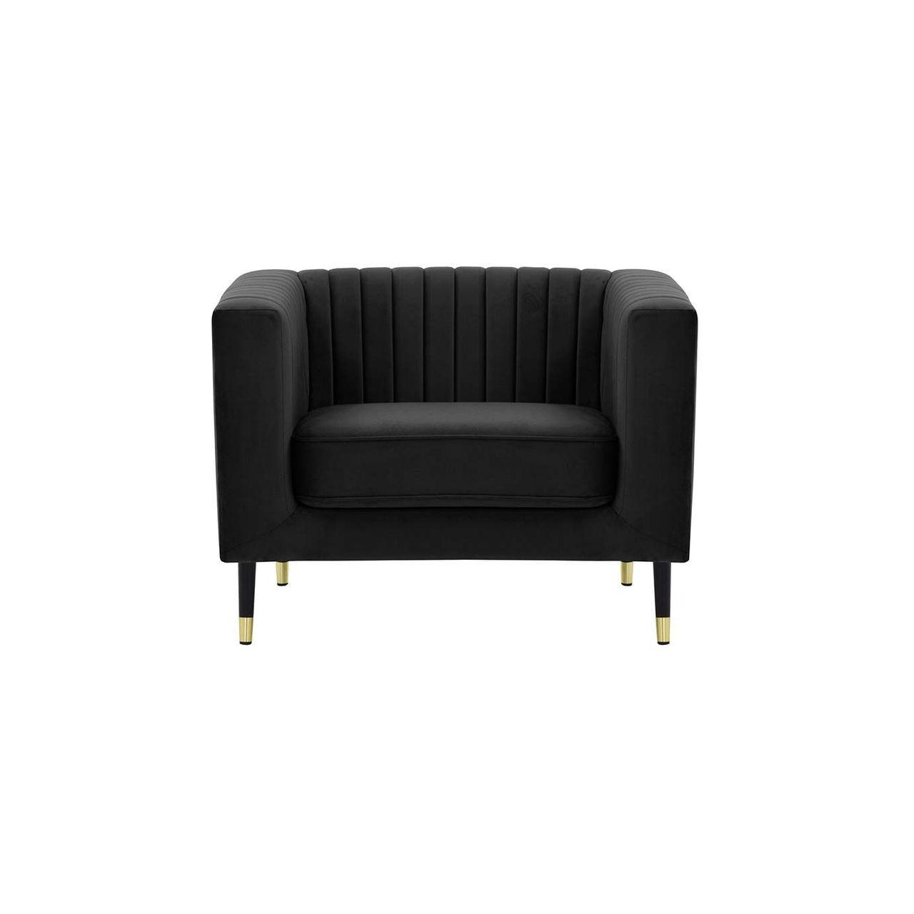 SESSEL Slender-Velluto 20 - Schwarz, Holz/Textil (99/71/83cm) - SLF24