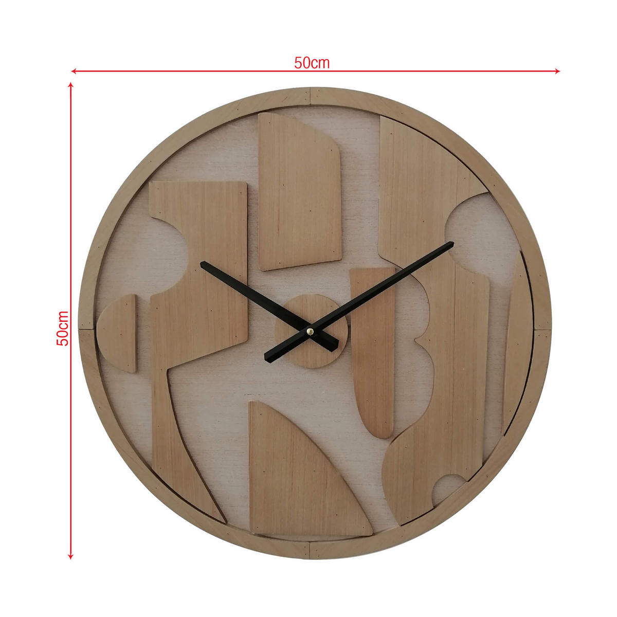 WANDUHR Braun 50/5/50 cm - Braun, Holzwerkstoff (50/50/5cm) - Mobili Rebecca