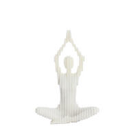 ORNAMENT Zenna Weiß 28/17/41,5 cm - Weiß, Kunststoff (17/41.5/28cm) - Light & Living