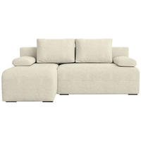 ECKSOFA Ernest mit Schlaffunktion Beige Bouclé - Beige, Textil (200/145cm) - Bromarkt