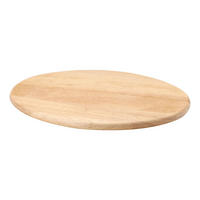 SCHNEIDEBRETT Oval, Gummibaumholz, 34.5 x 25.5 cm - Braun, Holz (26/34cm) - Continenta