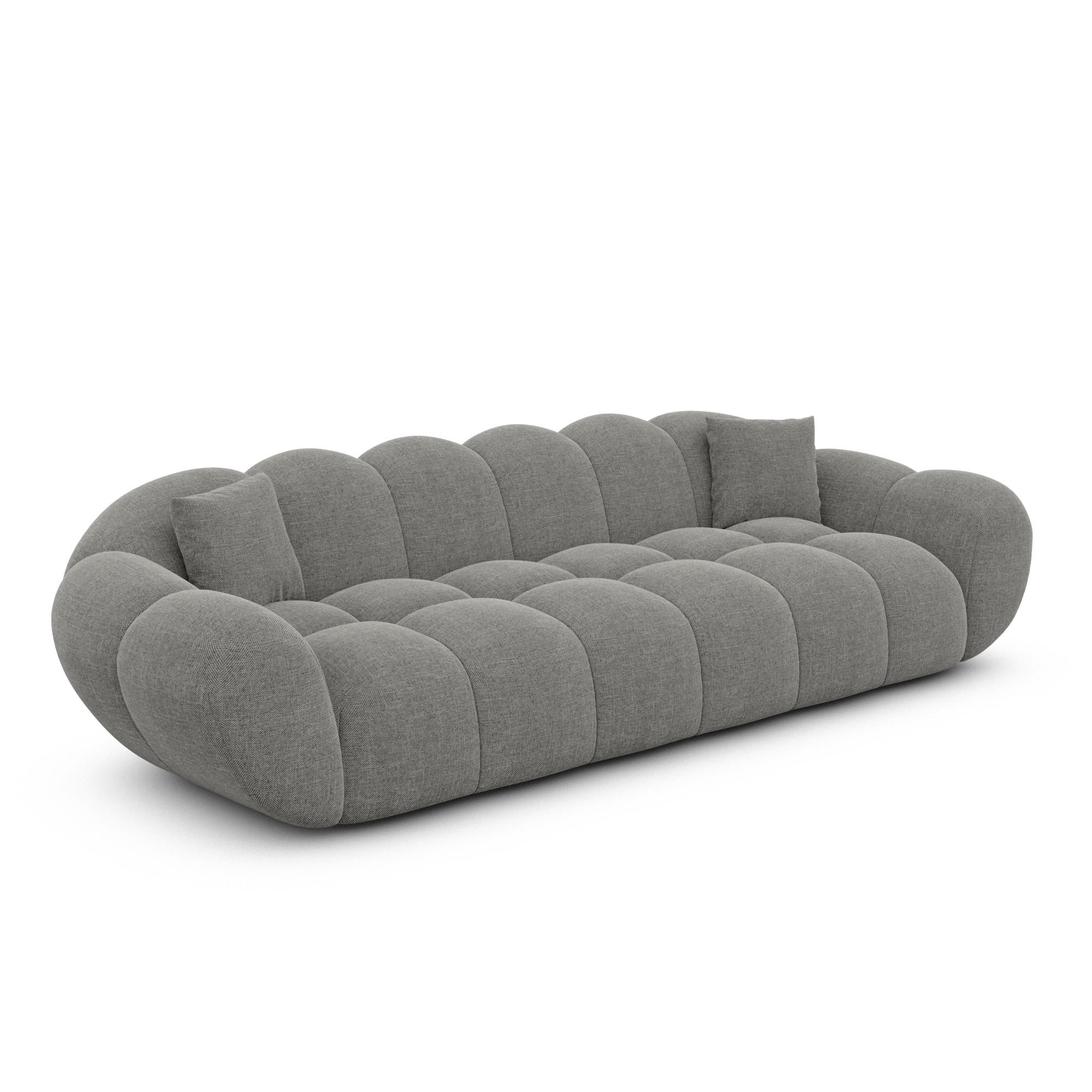 Varoyal 4-Sitzer-Sofa Grau 265x70x93 cm