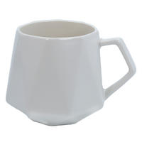 TEETASSE in Feinschliff Optik 350 ml - Weiß, Keramik (0.35L) - Intirilife