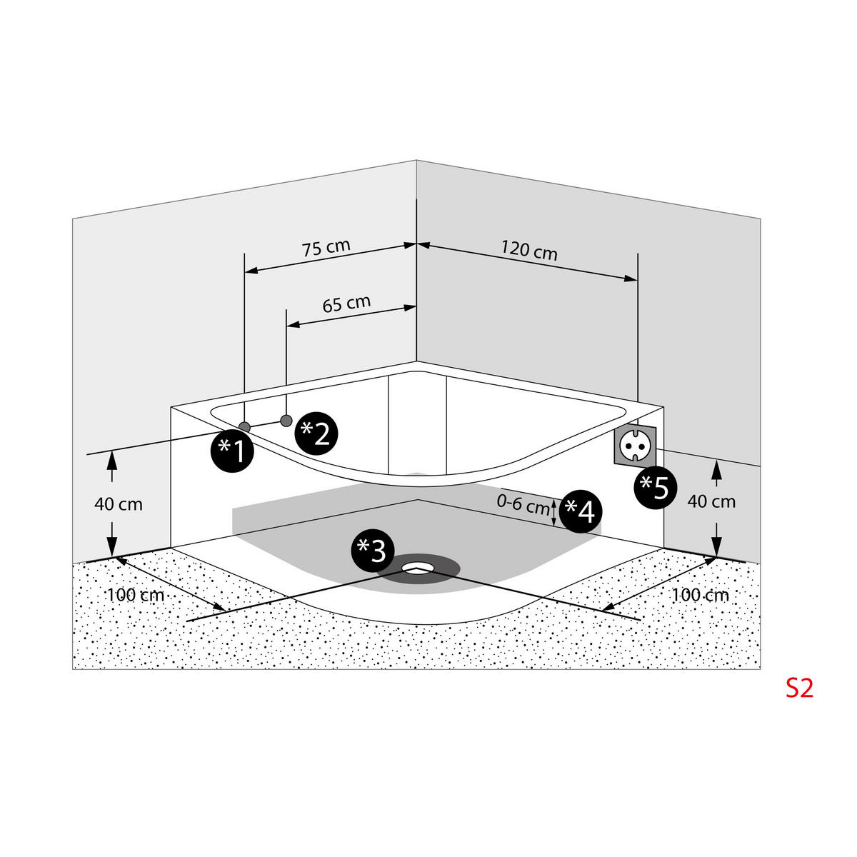 WHIRLPOOL Pool Badewanne Eckwanne Wanne W25-SC - Weiß, Glas/Kunststoff (150/70/150cm) - AcquaVapore by Sandra Jentho