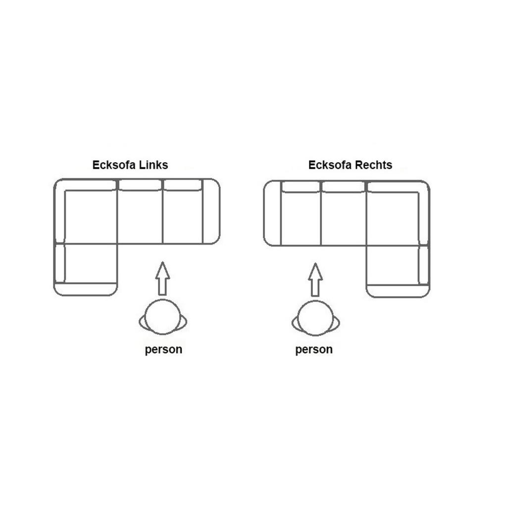 Thumbnail - Kaiser Möbel Ecksofa, Silber, Textil, Füllung: Polyetherschaumkern, L-Form, Ottomane links, Ottomane rechts,L-Form, 278x...