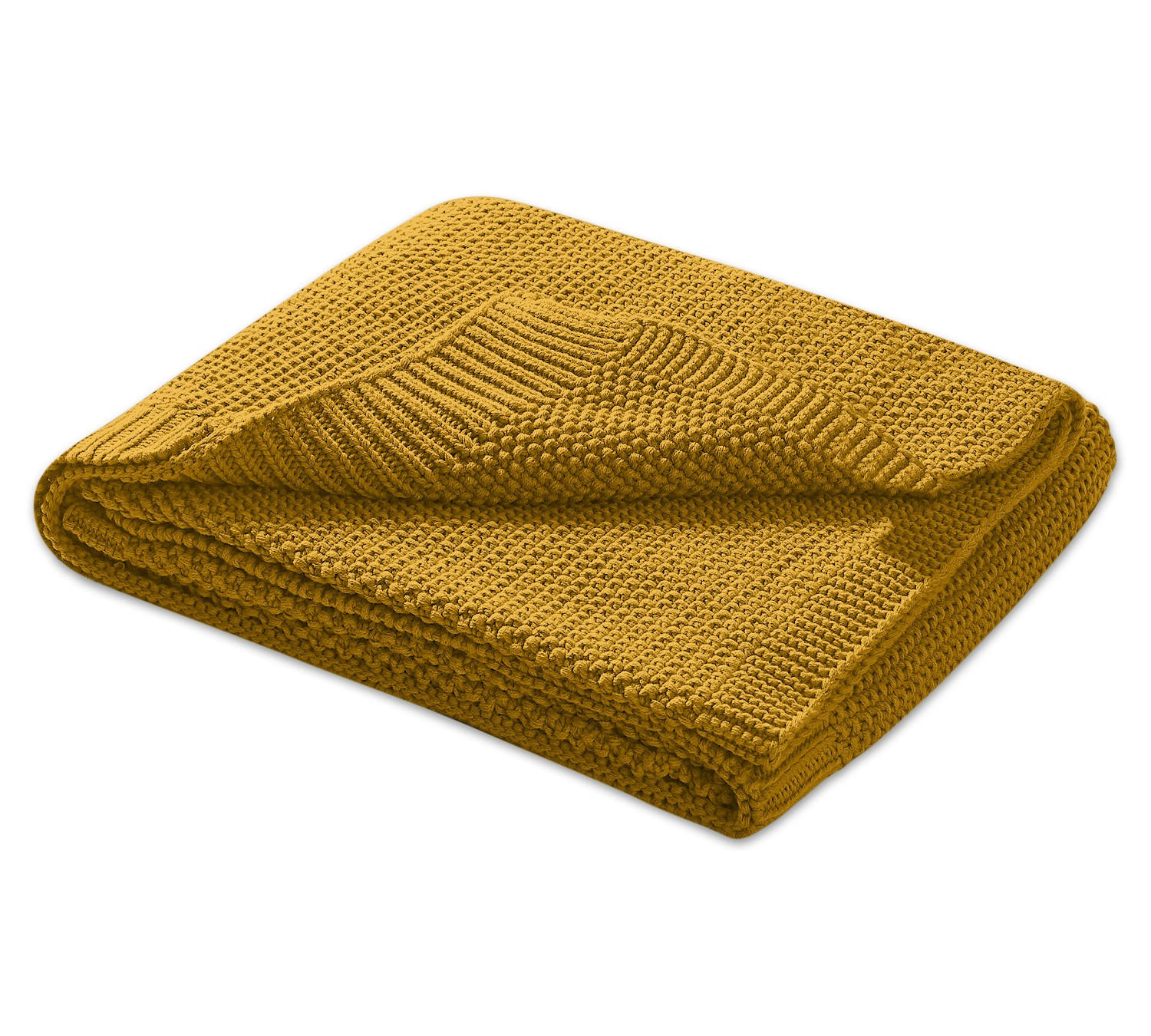 SCHMUSEDECKE Strick gelb 70/100 cm - Gelb, Textil (70/100cm) - wometo
