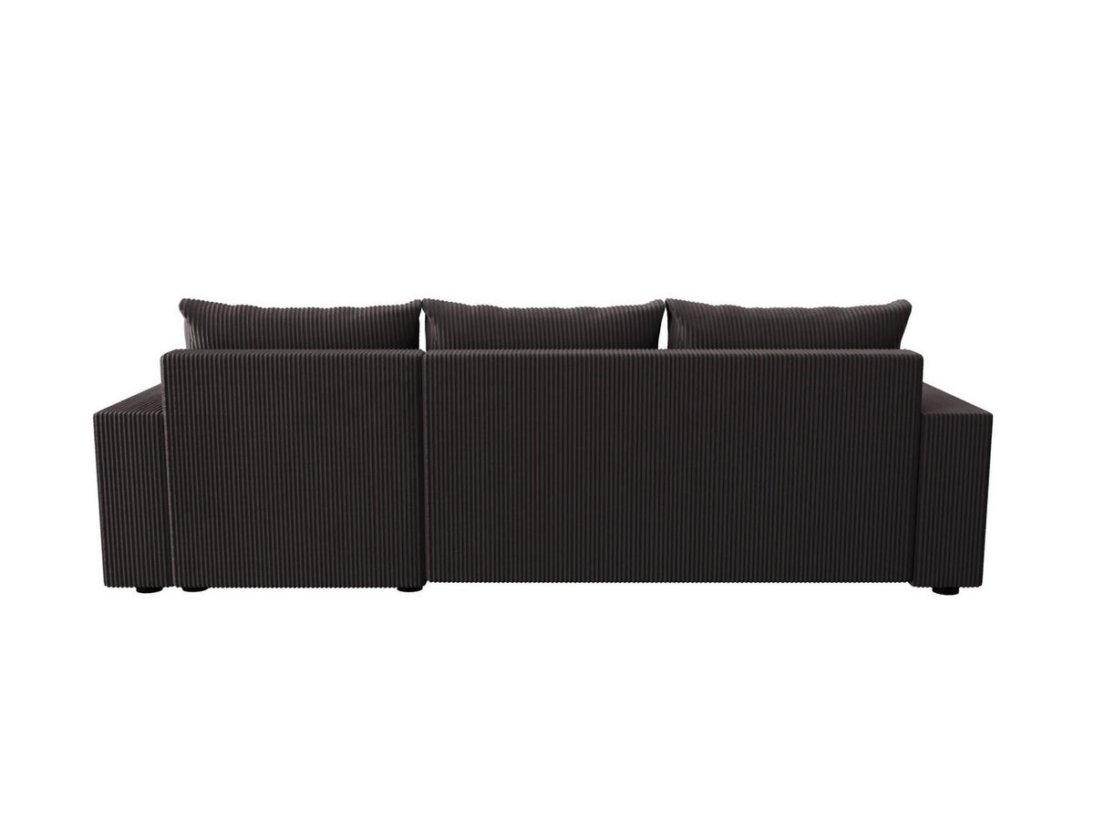 ECKSOFA HEWLET L BIS Zoom 21 Rechts mit Schlaffunktion - Dunkelgrau, Textil (240/140cm) - Bedante