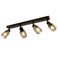 DECKENLEUCHTEERICKSON561915 - Schwarz, Metall (56/19/15cm) - Nettlife