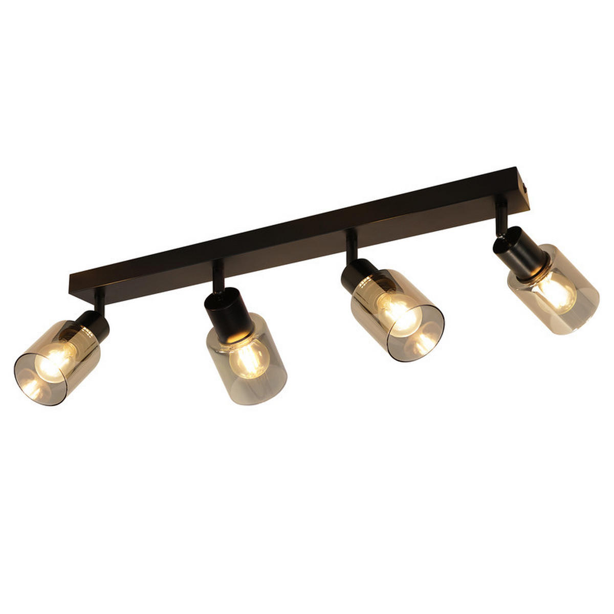 DECKENLEUCHTEERICKSON561915 - Schwarz, Metall (56/19/15cm) - Nettlife