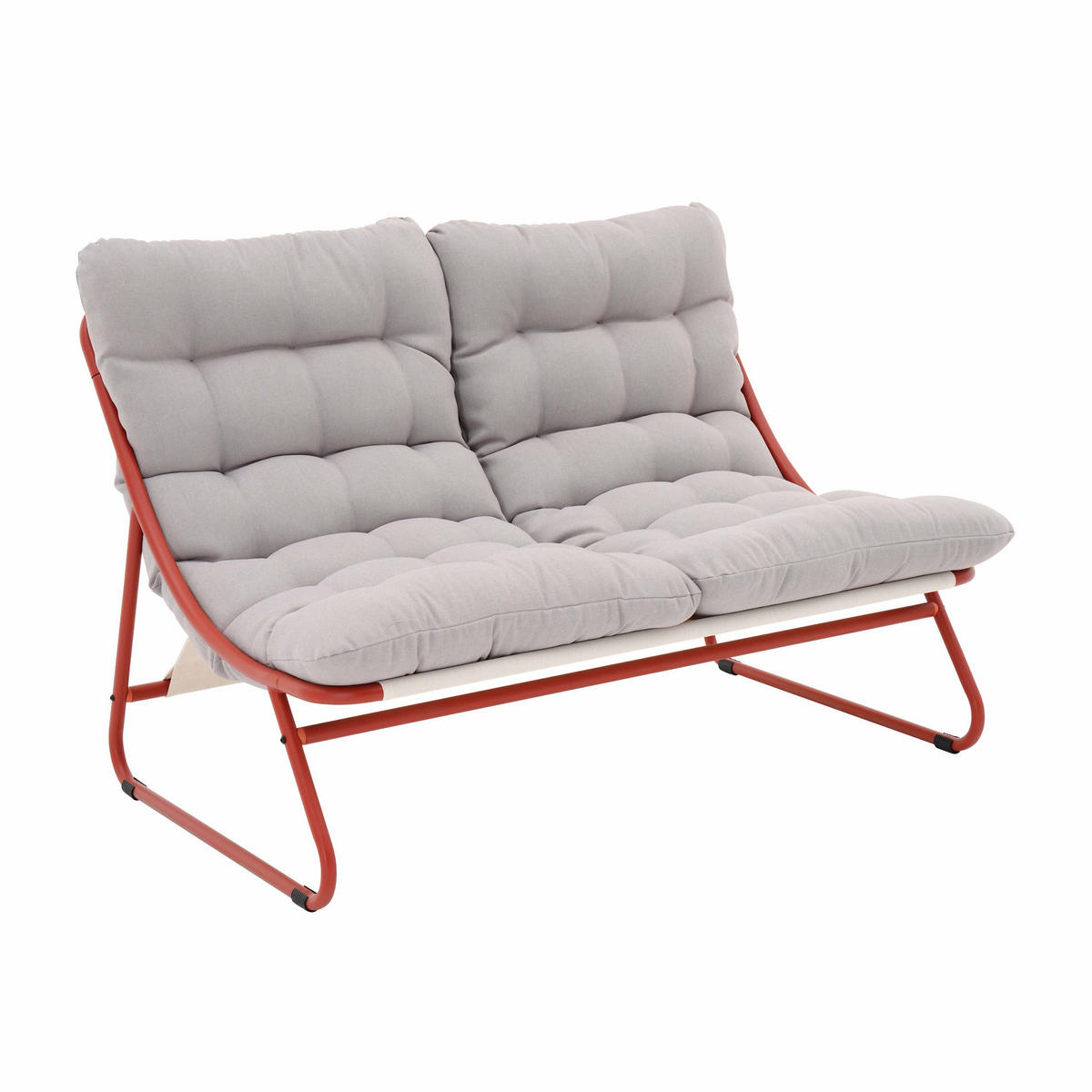 GARTENSET 4-Sitzer, Terrakotta - Rot, Textil - Oviala