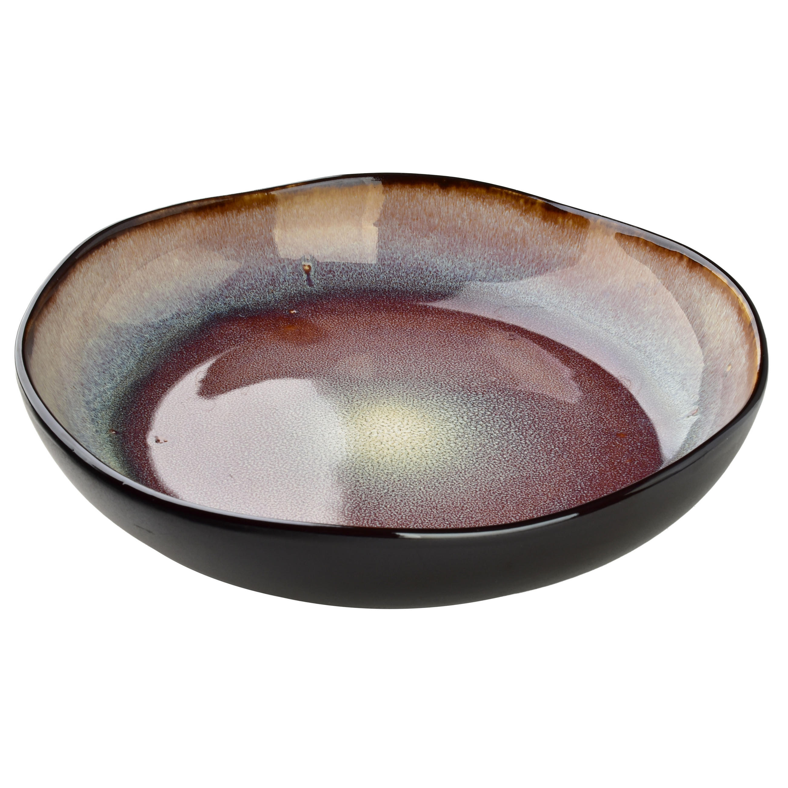 TELLER Basic Nature Schwarz 22.5x22.5x5 cm Keramik - Schwarz, Keramik (22.5/22.5/5cm) - Mondex