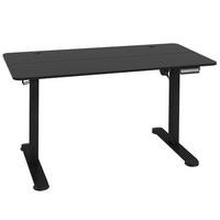 SCHREIBTISCH elektrisch höhenverstellbar 140 x 70 cm Schwarz - Schwarz, Holz (140/70/116cm) - Meubliv