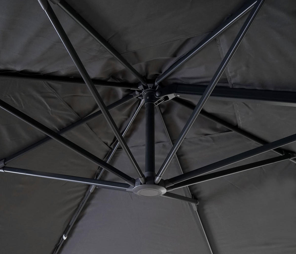 AMPELSCHIRM Anthrazit 300/400 cm - Anthrazit, Textil (400/300cm) - MCW