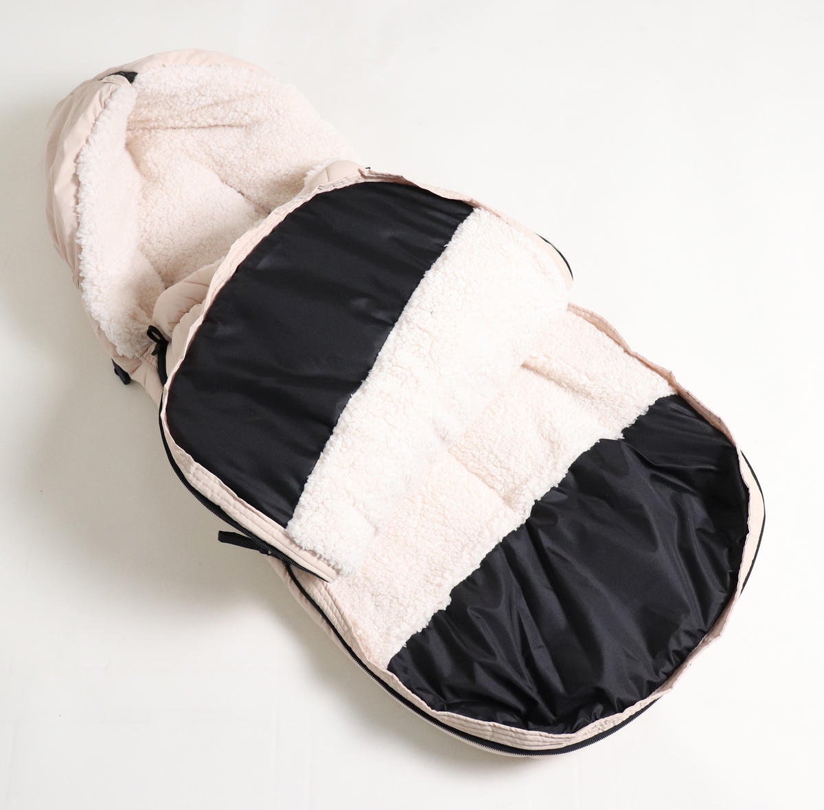 KINDERWAGEN-FUSSSACK XL TOO, sand/creme - Beige, Textil (46/10/105cm) - Kaiserbaby
