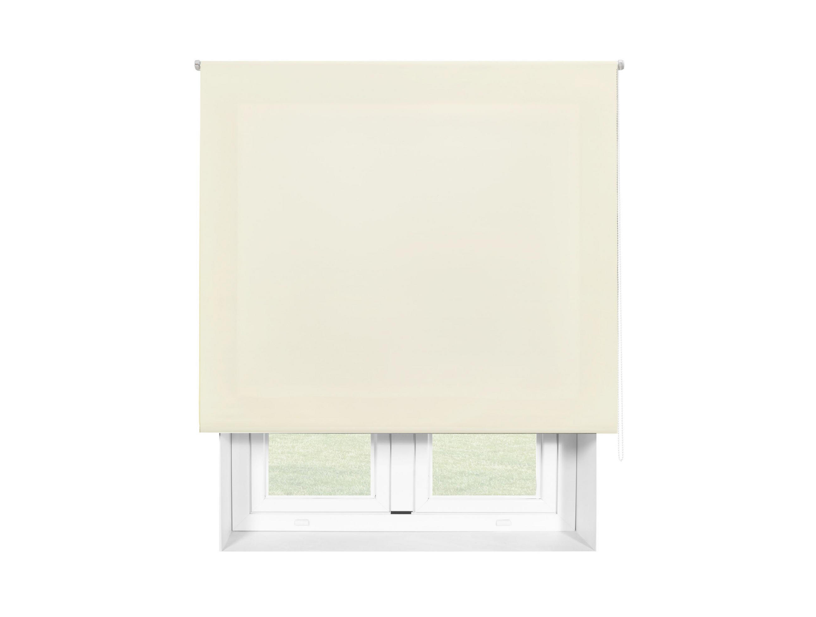 ROLLO Polyester Transluzent Beige 140x175 - Beige, Textil (140/175/1cm) - Purline