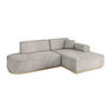 ECKSOFA Ottomane Rechts IREA-L1 - 234x171x83 cm Hellbraun - Hellbraun, Holzwerkstoff/Textil (171/234cm) - ALTDECOR