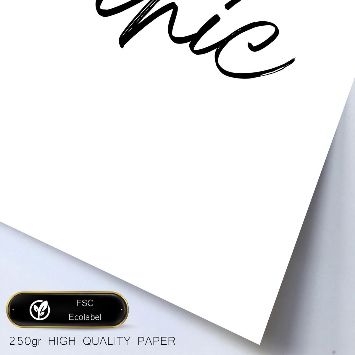 POSTER Set Mit 6 Modemarken A3 & A4 Rahmenlos - Klar, Papier (29/3cm) - Nacnic