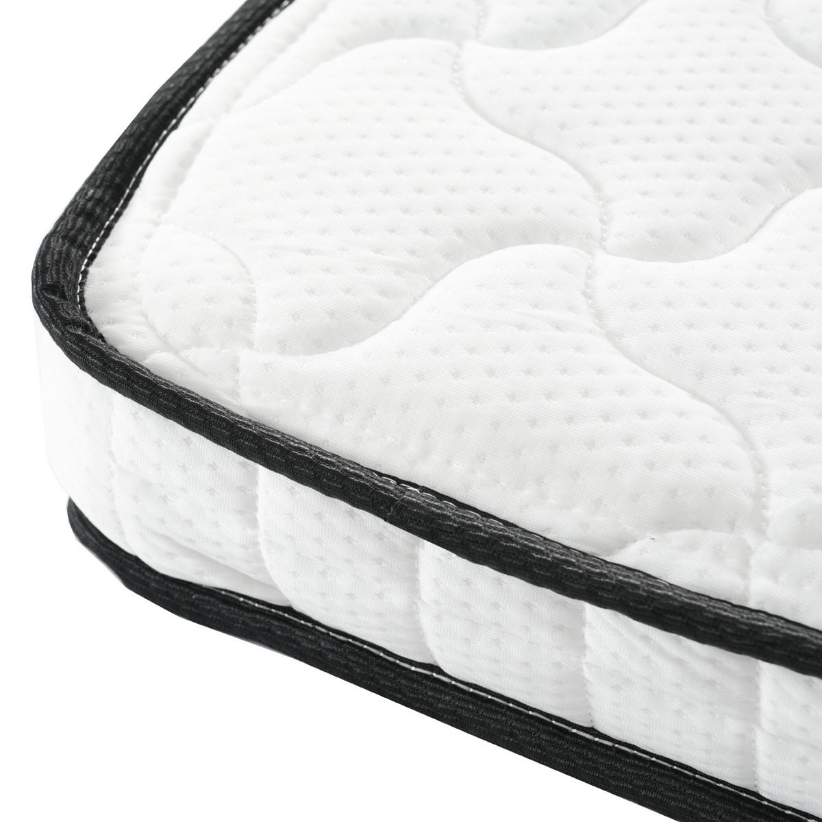 HOCHBETT 90/200 cm Grau mit Stauraum, Schrank und Regalen mit Matratze - Grau, Holzwerkstoff (90/200cm) - OKWISH