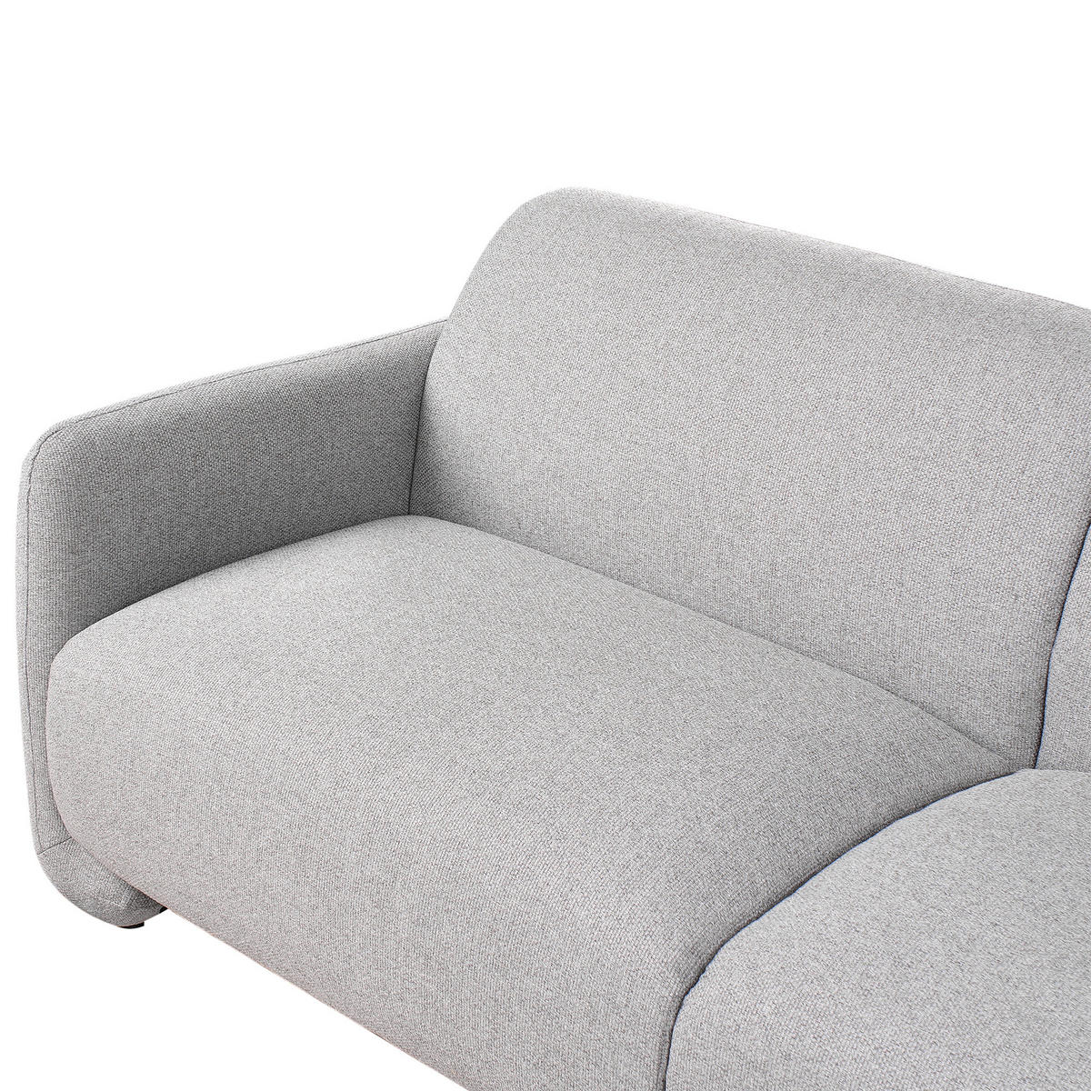 POHOVKA 3-místná Látka Šedá Saland - šedá, textil (202/82/82cm) - Beliani