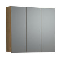 SPIEGELSCHRANK PureBliss Eiche Dekor - Eichefarben, Holzwerkstoff (90/80/20cm) - Trendteam