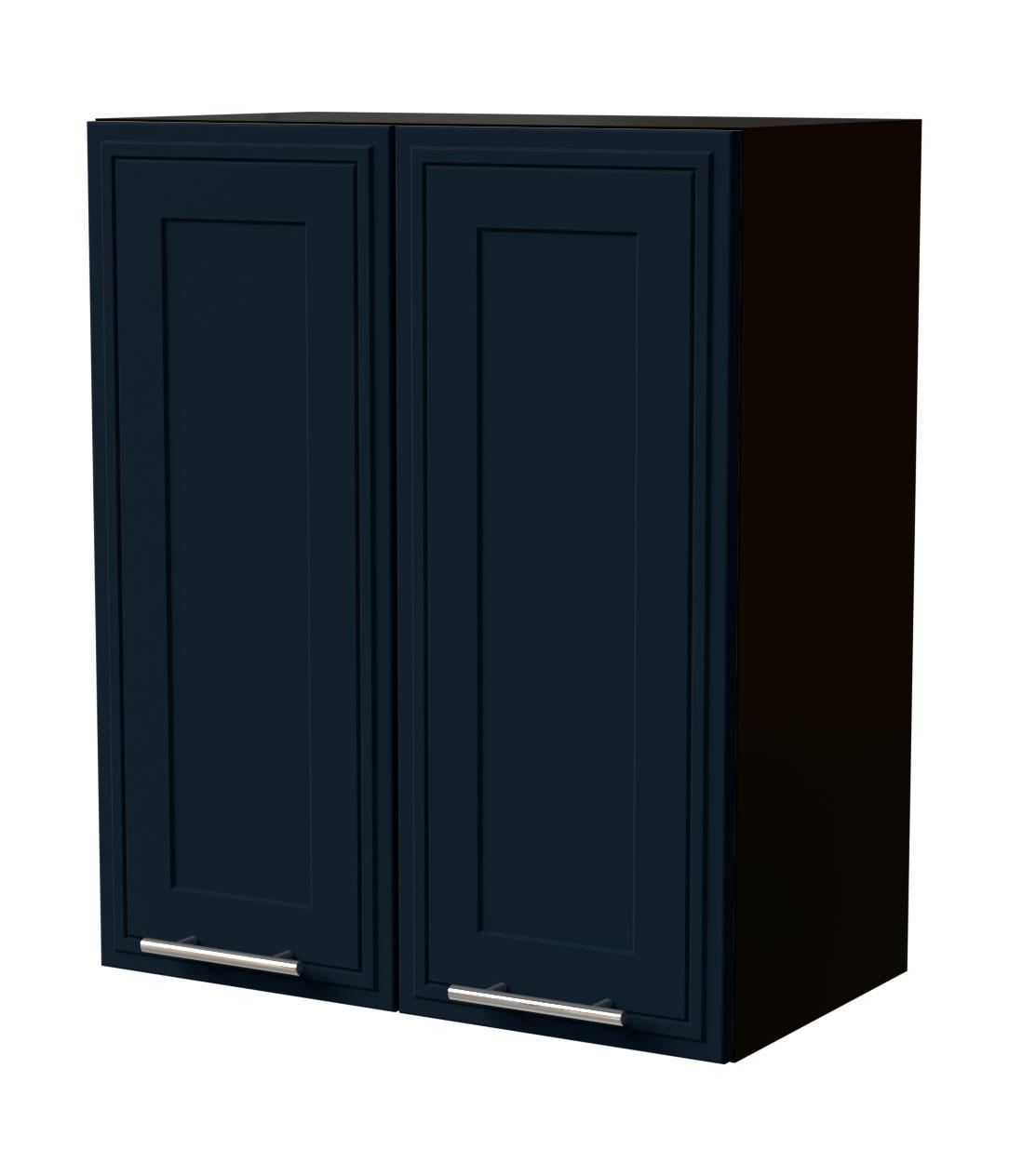 HÄNGESCHRANK Salo W3/60 Schwarz / Indigo Matt 60 / 32,5 / 72cm - Schwarz/Dunkelblau, Holz/Holzwerkstoff (60/72/32.5cm) - Feldmann-Wohnen