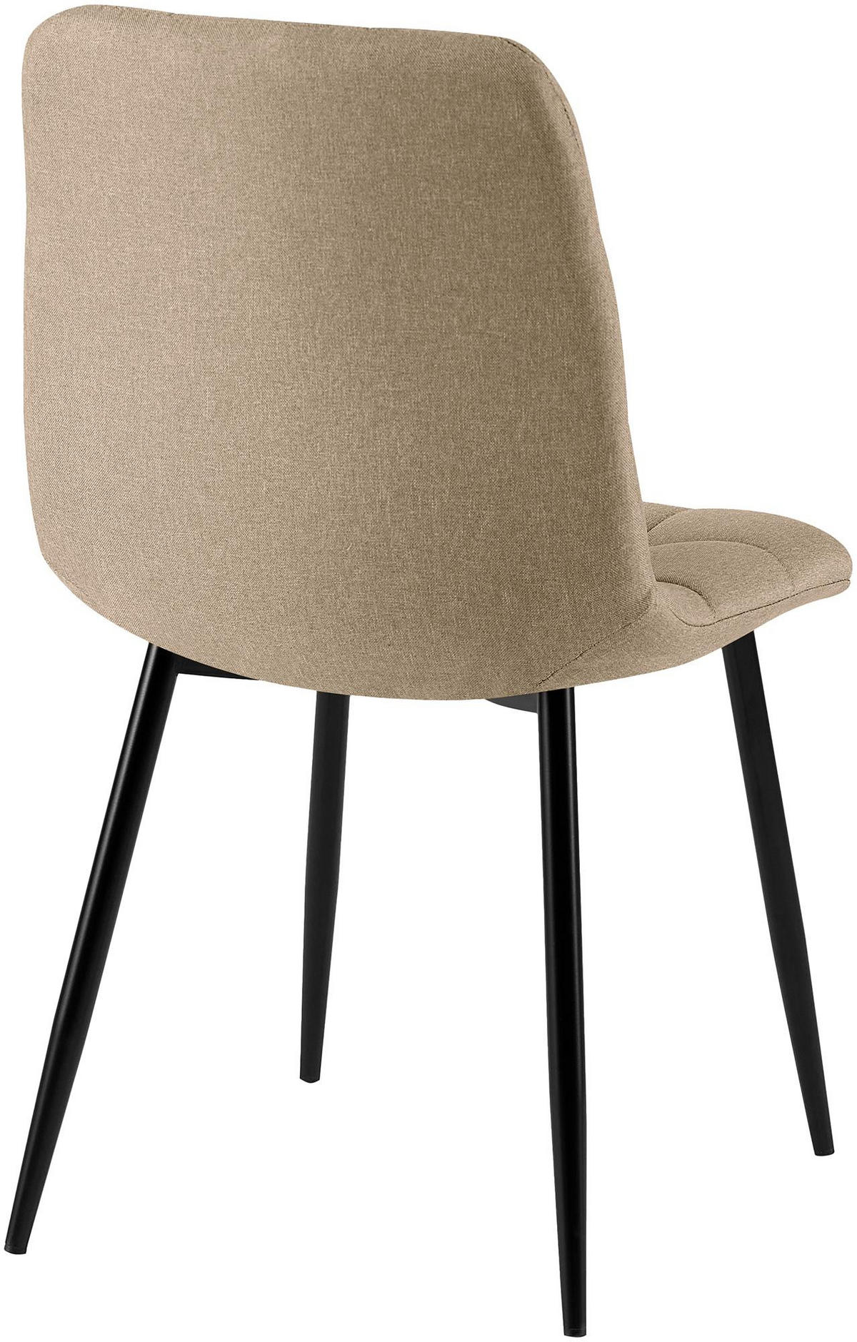 STUHL Stoff Taupe - Taupe, Textil/Metall (45/84/55cm) - CLP