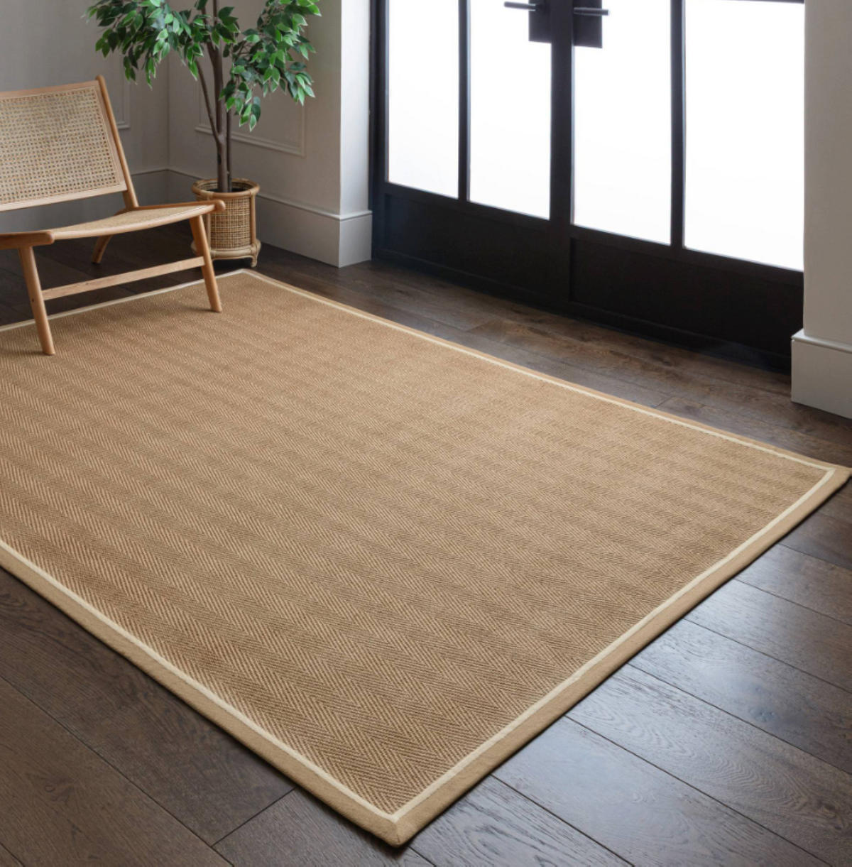 TEPPICH modern Wohn-/Schlafzimmer Naturfaser DORO Beige 40x120 cm - Beige, Naturmaterialien (40/120cm) - Novatrend