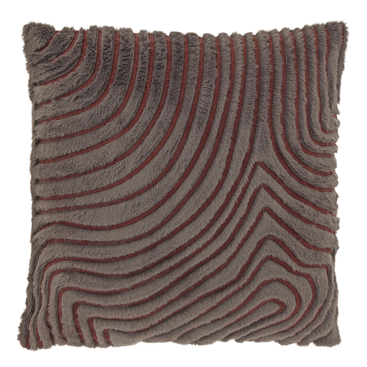 DEKOKISSEN Jace Taupe 45/45/8 cm - Taupe, Textil (45/45cm) - Unique Living