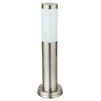 LED WEGELEUCHTE Edelstahl Silber - Silberfarben, Kunststoff (7.6/7.6/45cm) - Globo Lighting
