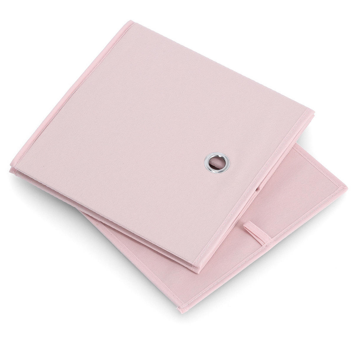 AUFBEWAHRUNGSBOX mit Griffloch, Vlies - Rosé - Rosa, Textil (28/28/28cm) - Zeller Present