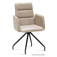 ARMLEHNSTUHL (2er-Set) Devora 52x92x60 Schwarz/Natur - Schwarz/Naturfarben, Kunststoff (60/92/52cm) - 58aufmkessel